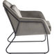 Watts Black / Antonio Charcoal Lounge Chair